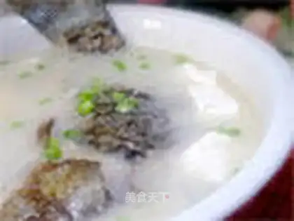 Crucian carp tofu soup
