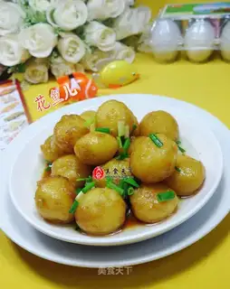 Red burning potatoes