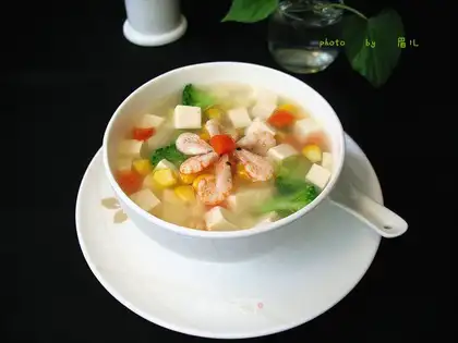 Five-colour Antarctic krill tofu