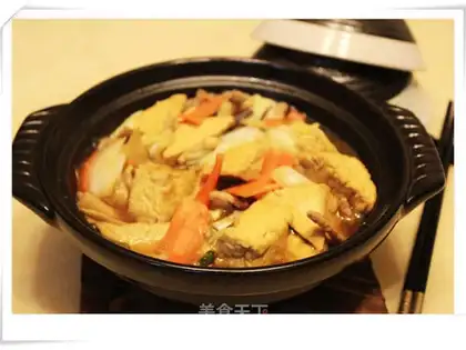 Cabbage tofu pot