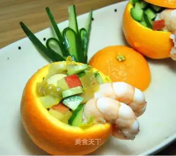 Orange shrimp salad