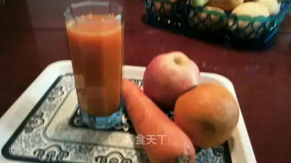 Carrot orange apple juice