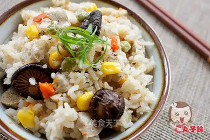Frozen meatball rice
