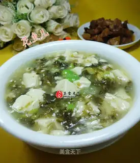 Snow pickles and tofu