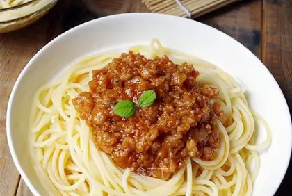Tasty eggplant pasta