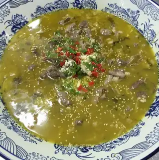 Sour soup, fat cow