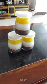 Nice colored pudding