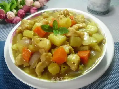 Curry potato chicken