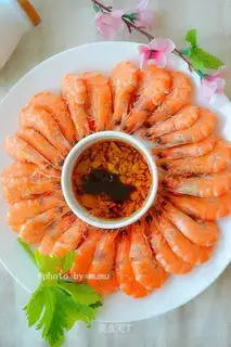 White burning shrimp
