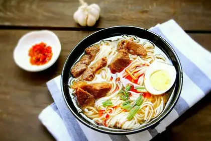 Red beef noodles