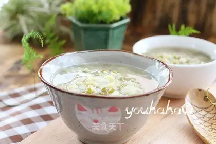 Rice green bean congee