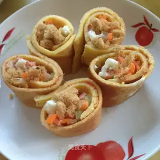 Egg and vegetable rolls