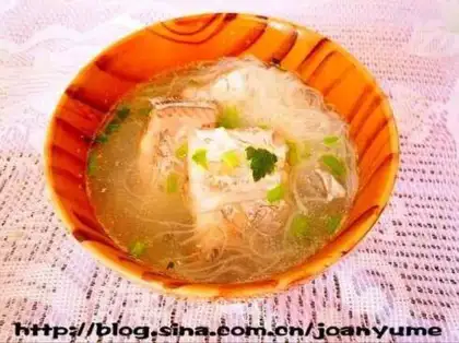 Fish fan soup