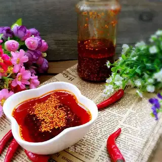 Homemade red oil