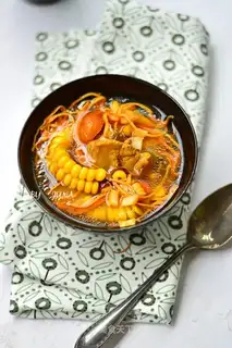 Weed-dry corn soup