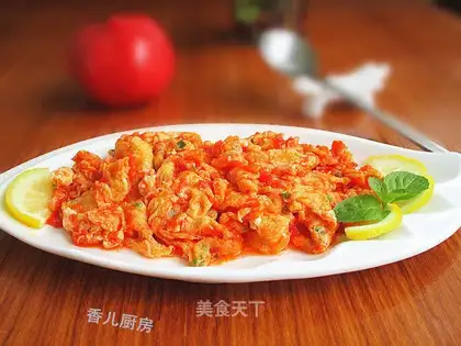 Tomato fried eggs