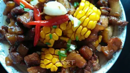 Red meat, sweet corn