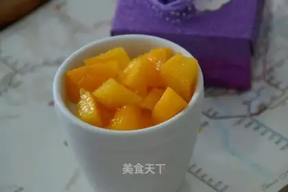 Mango milk pudding