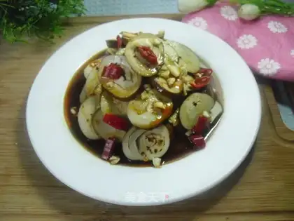 Roast chicken with red oil