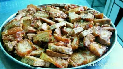Potato button meat