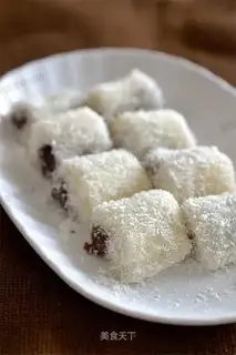 Snowflake rice cake