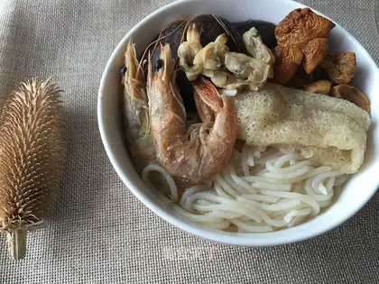 The rice is dry