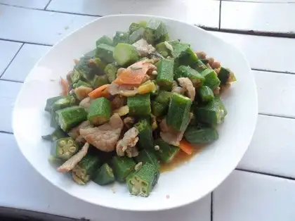 Autumn fried meat