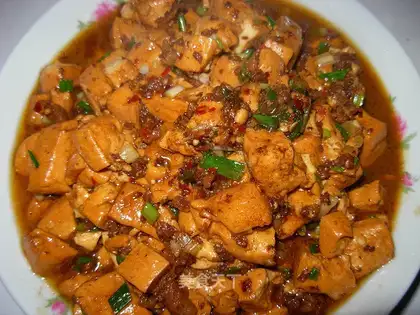 Meat and tofu