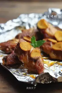 Microwave garlic wings