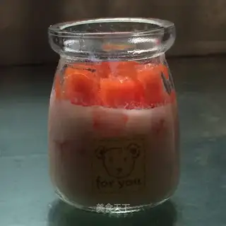 Cucumber milk pudding