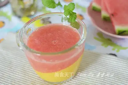 Mango watermelon double juice