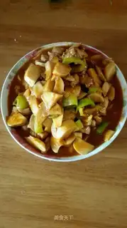 Red chicken-cracked abalone mushrooms