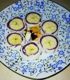 Purple banana toast