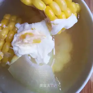 Pumpkin pickled corn soup