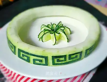 Sculpted by the winter melon