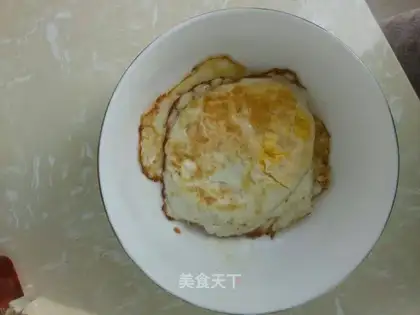 Pancake fried eggs