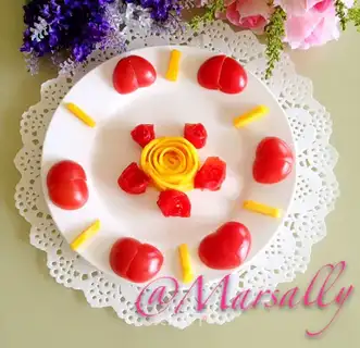 Tomato love and rose