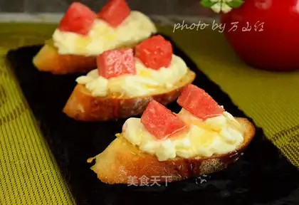 Lower the watermelon cheese
