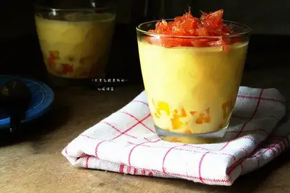 Mango cheese mousse
