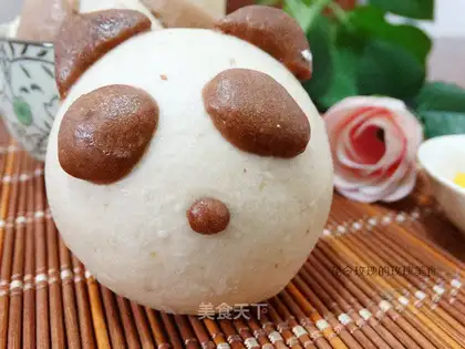Panda, peach, rose bag