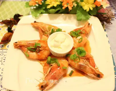 Cheese and shrimp