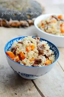 Hands on lamb rice