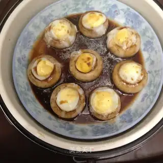 Excavated quail eggs