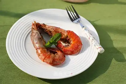 Precious red shrimp