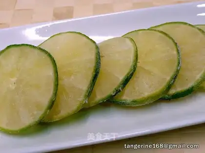 Freezing lemon chips