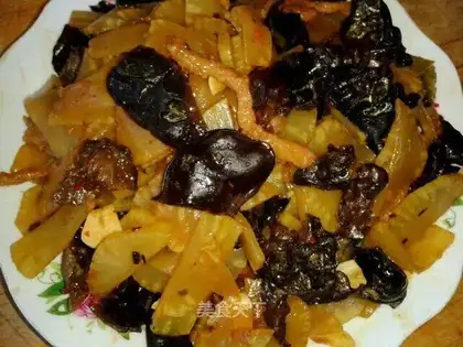 Fried wood