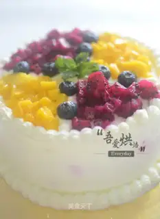 Fruit birthday cake