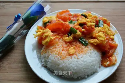 Tomato fried eggs