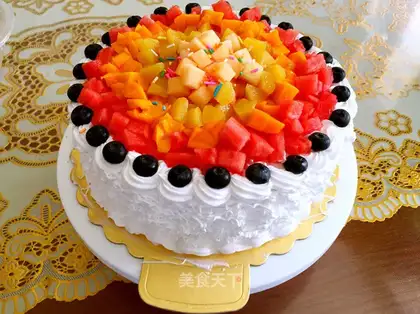 Eight inches of fruit cake