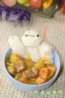 Curry beef rice
